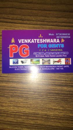 pg in electronic city, paying guest in Electronic city phase2